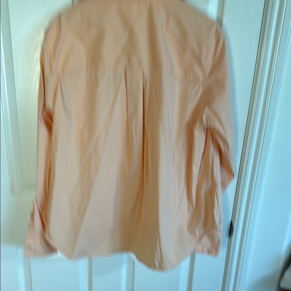 Lululemon Athletica oversized peach Orange Button Down Shirt - Picture 5 of 5